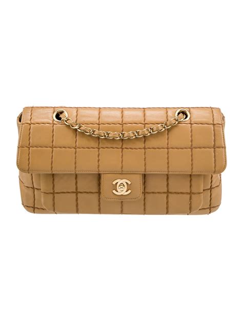 chanel chocolate bar e w flap bag|Chanel Chocolate Bar E/W Flap Bag .